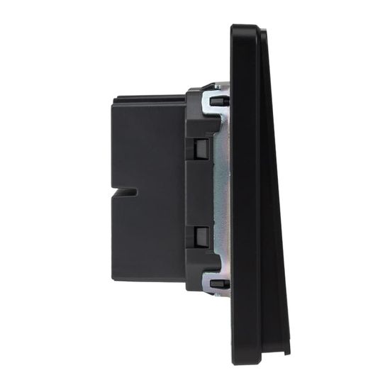 Выключатель ROUND 2 кл перекрестный (переключатель) 10А с/у оникс KRANZ