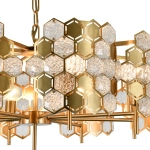 Подвесная люстра Indigo DELIZIA 12047/8P Brass V000572