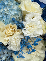 Авторский букет в стиле "Гжель"