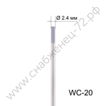 Вольфрамовый электрод WC-20 2,4мм / 175мм (1шт.) FoxWeld