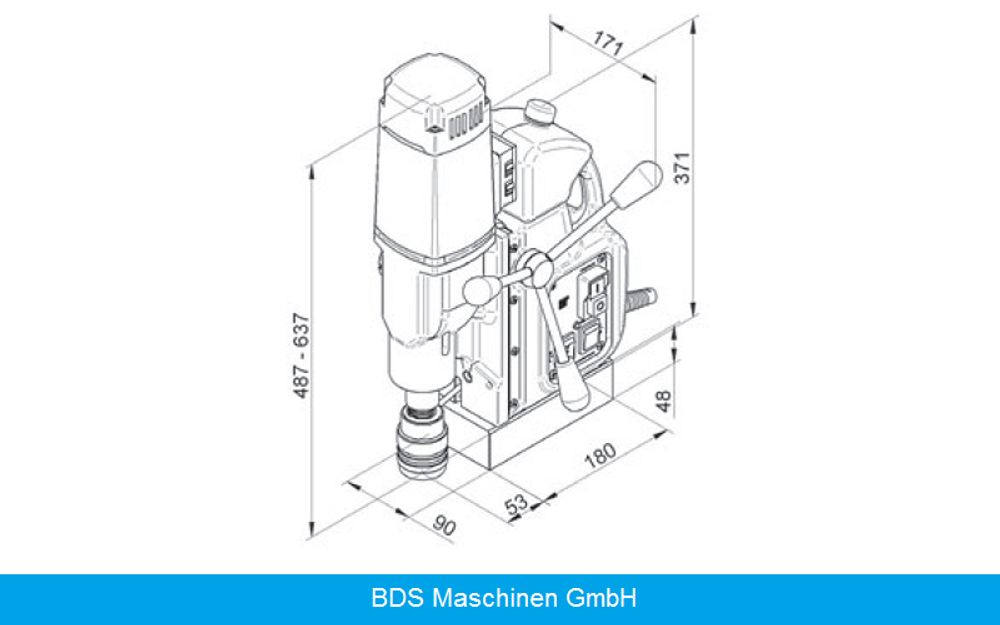 Магнитный сверлильный станок BDS MAB-525 SB