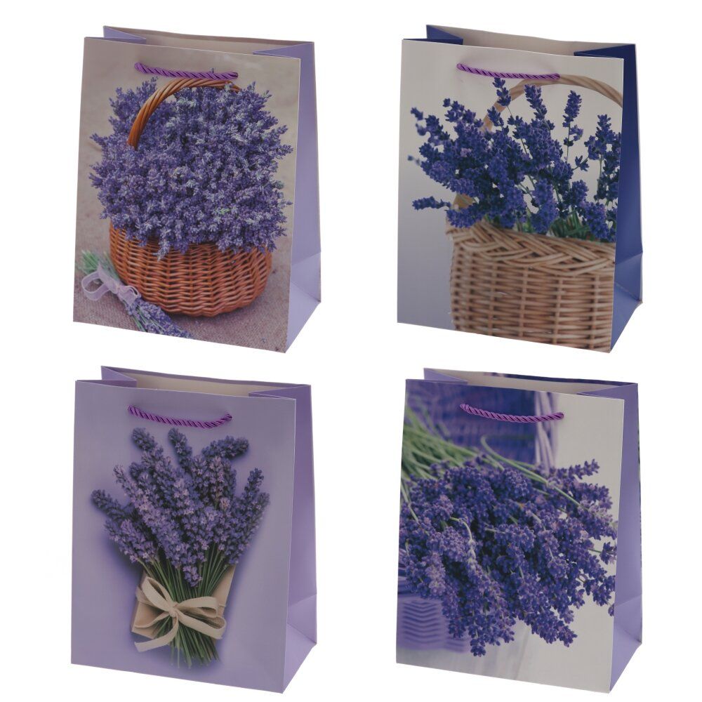 GAEM Пакет подарочный S (бумага 210г/м2, блок 12шт), L18 W10 H23 см, 4в.