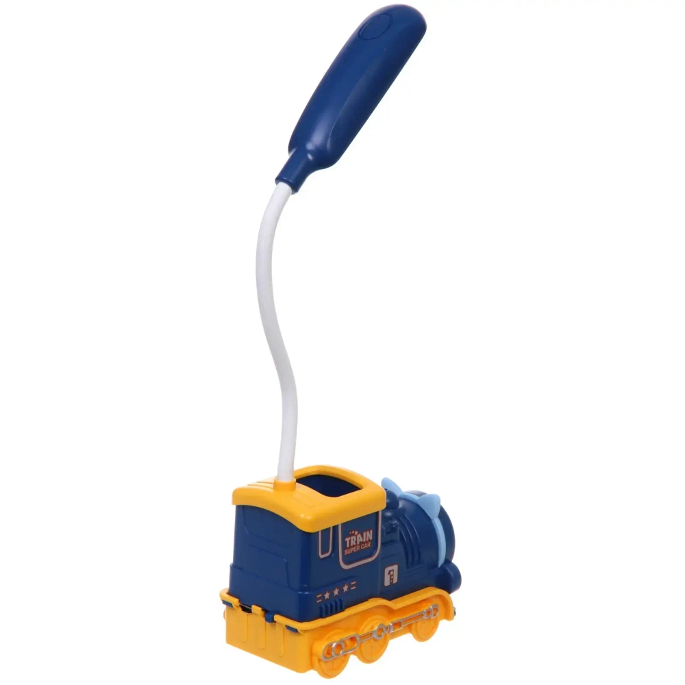 Настольная лампа «Sweet - Паровоз» LED 10*5*21 см, USB 5v 3w, Синий/желтый