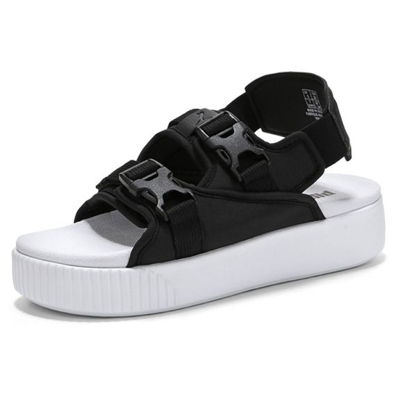 Puma Platform Slide YLM 'Black White'