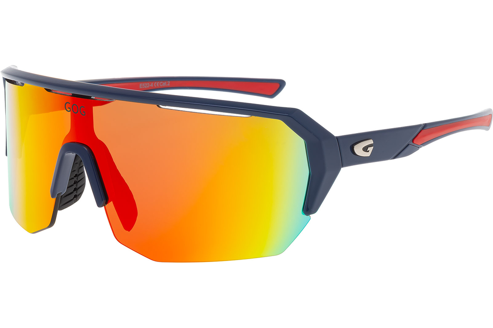 Спортивные очки GOG Bragi / Navy Blue/Red / Reflex Black-Red