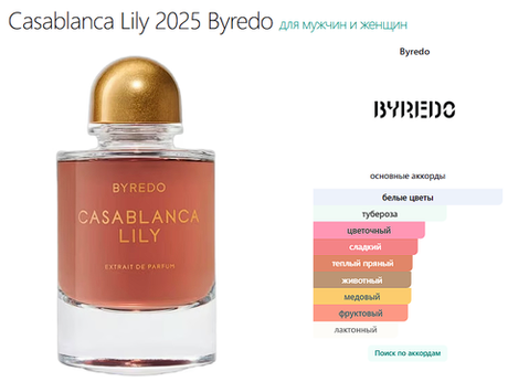 Casablanca Lily 2025 Byredo 100 ml (duty free парфюмерия)