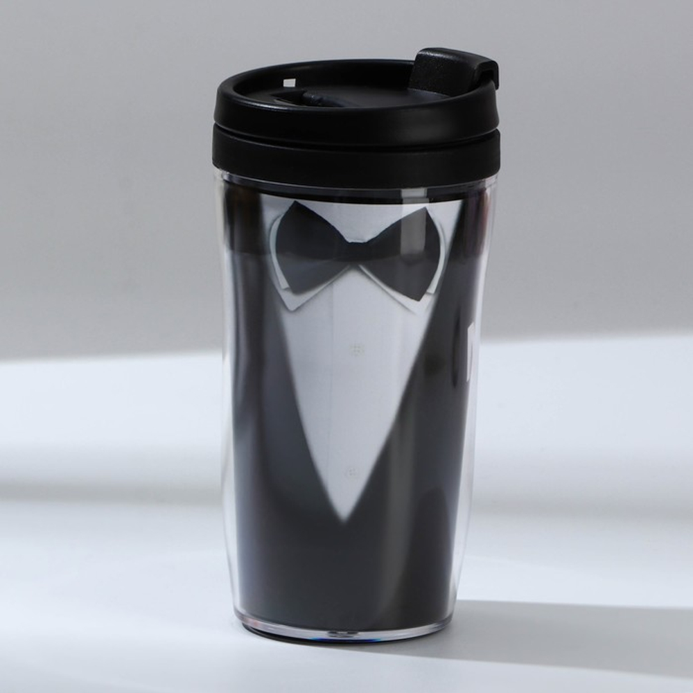 Подарочный набор: термостакан, ежедневник А6, 120 л., брелок, ручка «23 февраля: Лучшему мужчине»