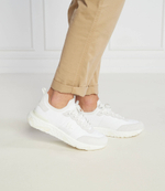 Кожаные кроссовки blaze monogram kc knit mix Karl Lagerfeld - белый(KL52440)