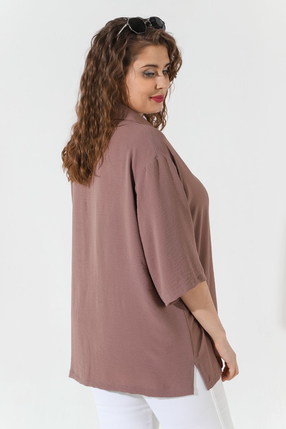 Блуза Жаркий сезон-1 Виотекс КОФЕЙНЫЙ