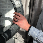 Кольцо биколор из стали марки 316L.