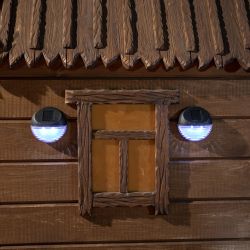 USL-F-151-PТ110 BRIGHT Садовый светильник на солнечной батарее. 2 светодиода. Белый свет. 1xАА Ni-Mh аккумулятор в-к. IP44. TM Uniel.