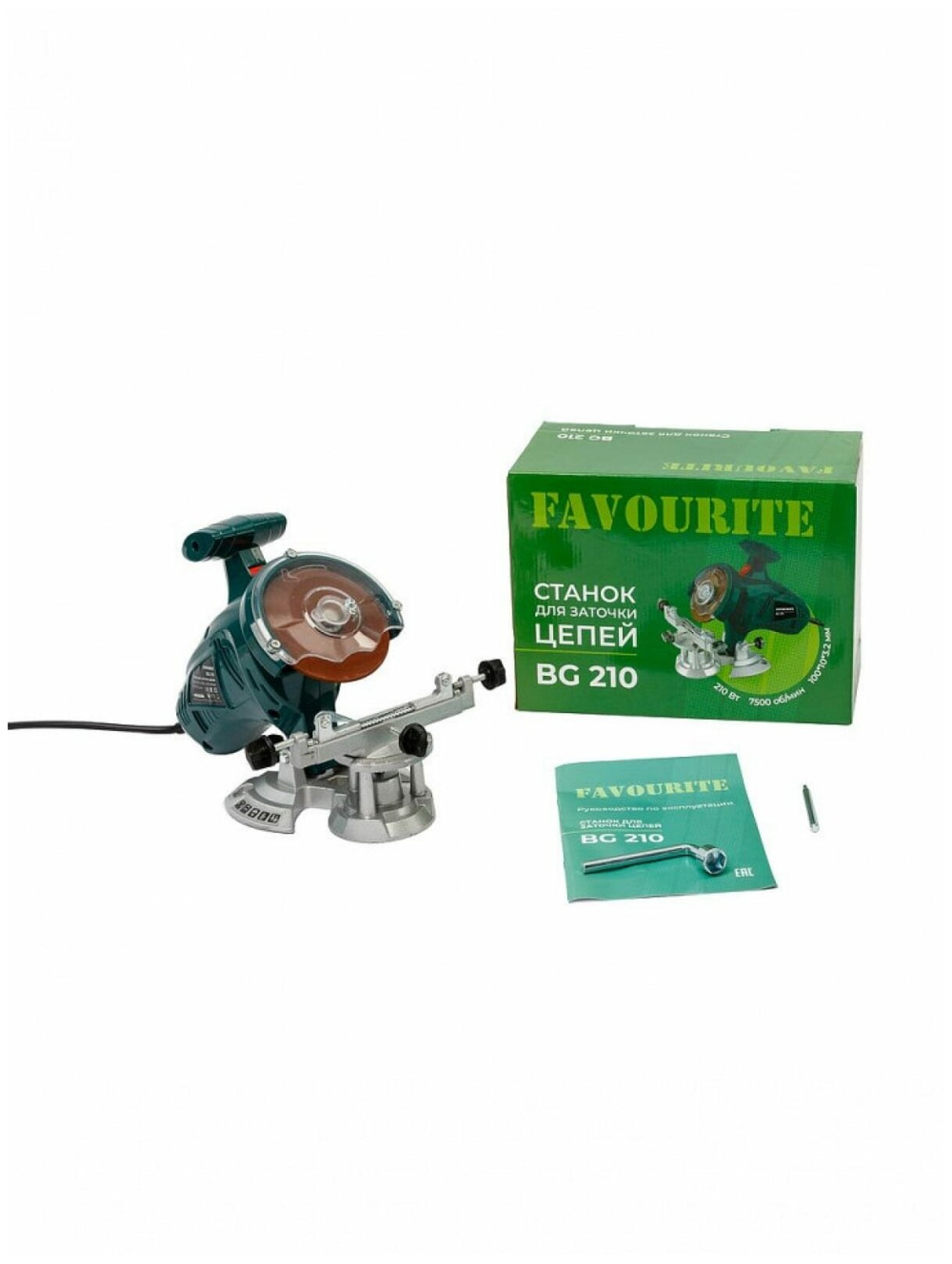 Станок для заточки цепей 210вт, 7500об/мин FAVOURITE BG 210