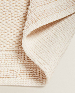 ZARA HOME ХЛОПКОВЫЙ КОВРИК ДЛЯ ВАННОЙ, КАМЕННЫЙ СЕРЫЙ