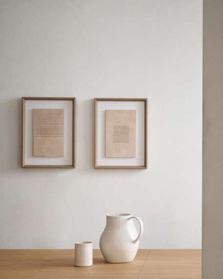 Sormina Картина с коричневыми полосками вверху 30 х 40 см