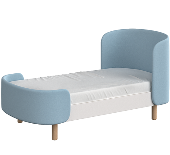 Кровать KIdi Soft для детей от 2 до 4 лет, голубая