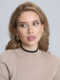 Серьги двойные