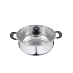 Кастрюля 2,2л нерж со стеклянной крышкой "Promo"