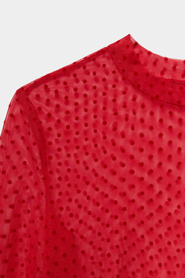 Лонгслив из сетки