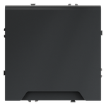 Розетка встраиваемая VOLTUM S70 с заземлением, защитными шторками и крышкой 16А, (графит)