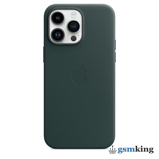 Apple Leather Case with MagSafe iPhone 14 Pro Max Forest Green «Зелёный лес» MPPN3ZM/A