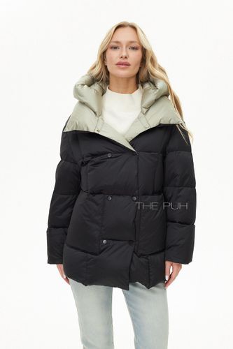 Двусторонний пуховик с капюшоном