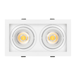 Светильник MS-VORTEX-BUILT-S210x117-2x20W Warm3000 (WH-WH, 40 deg, 230V) (Arlight, IP20 Металл, 5 лет) 057763