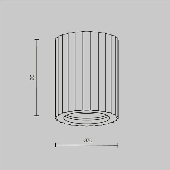 Потолочный светильник Maytoni Technical C121CL-GU10-W