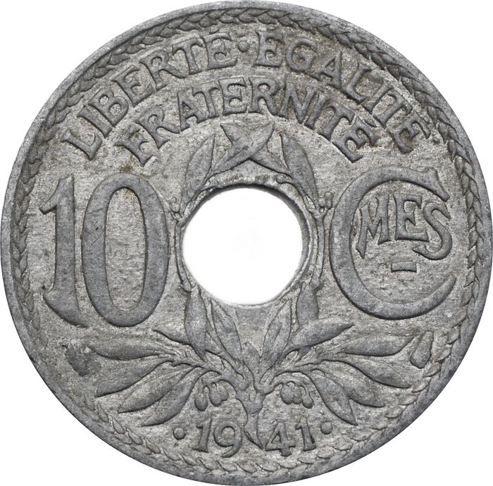 10 сантимов 1941 Франция