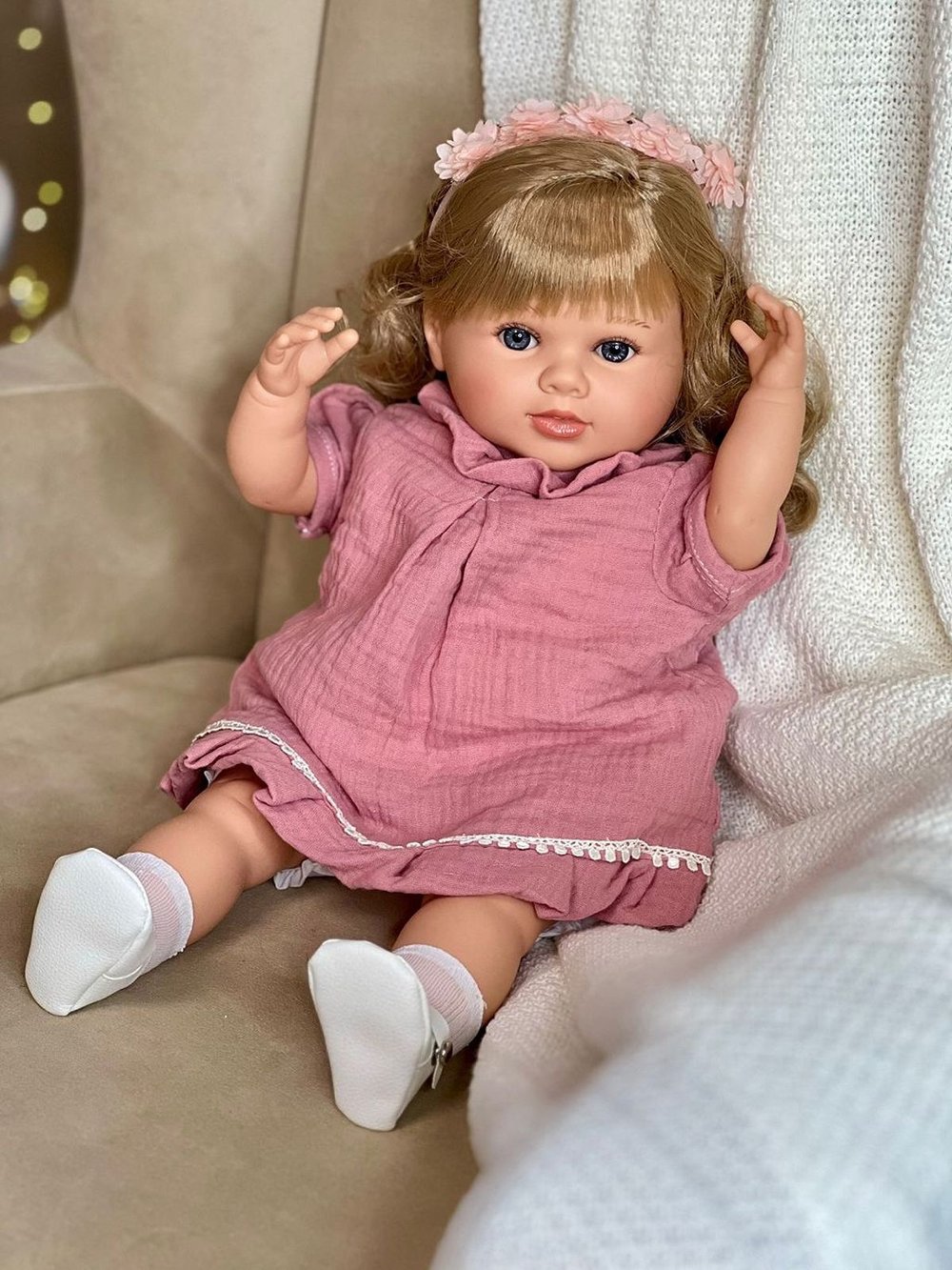 Кукла Berbesa мягконабивная 52см Carla (7221S)