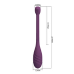 Фиолетовое интерактивное виброяйцо Leviathan