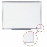 Доска магнитно-маркерная 45*60, Staff, алюминиевая рамка, с полочкой