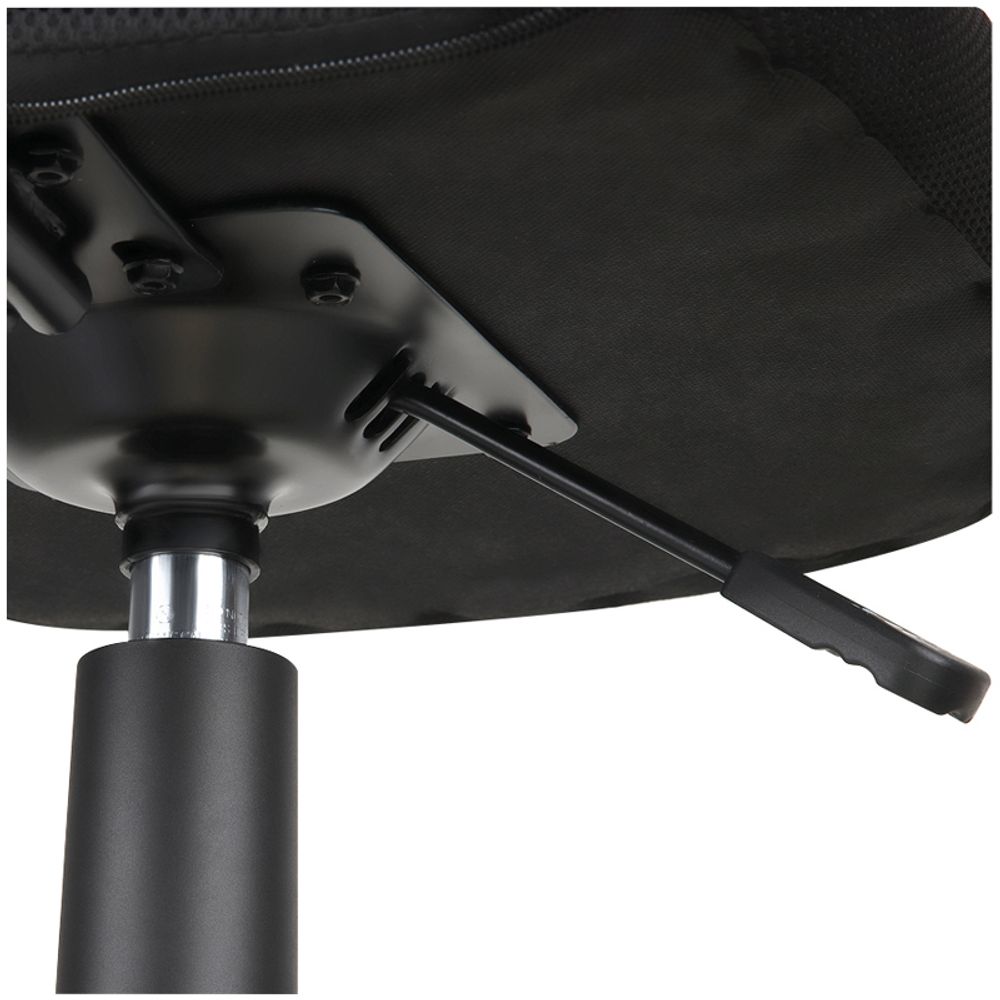 Кресло оператора Helmi HL-M06 "Compact", ткань, спинка сетка черная/сиденье TW черная, без подлокотников