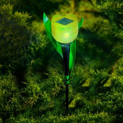 USL-C-452-PT305 YELLOW TULIP Садовый светильник на солнечной батарее Желтый тюльпан. Белый свет. 1xLR аккумулятор в-к. IP44. TM Uniel.