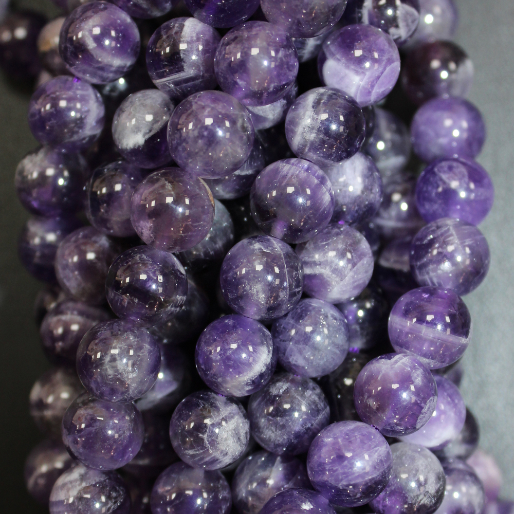 Аметист бусины 8мм 10мм
