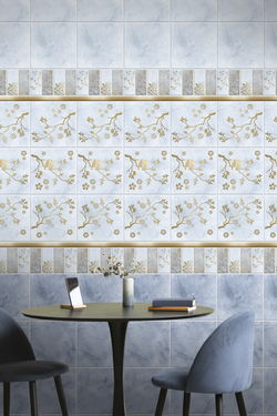 Панель ПВХ фотопечать с глиттером Ева золото 2700х250мм