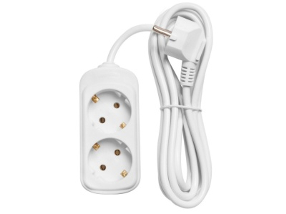 Удлинитель 2 гнезда с/з 5м (30шт/кор)