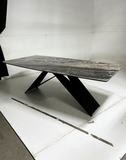 Стол МАРСЕЛЬ 220 RITCHER DOVE Amadeus, керамика / Черный