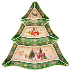 МЕНАЖНИЦА-ЕЛКА LEFARD "ДЕД МОРОЗ" 24*24*3 СМ ЗЕЛЕНАЯ (КОР=12ШТ.)