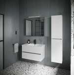 Тумба подвесная SANCOS Urban 890х450х550, c двумя ящиками оснащенными доводчиками, белый глянец , арт. UR90W