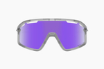 Спортивные очки Demetz Hurry / Crystal Matt / Yellow Fluo V. Grey Mirror Violet Cat.3
