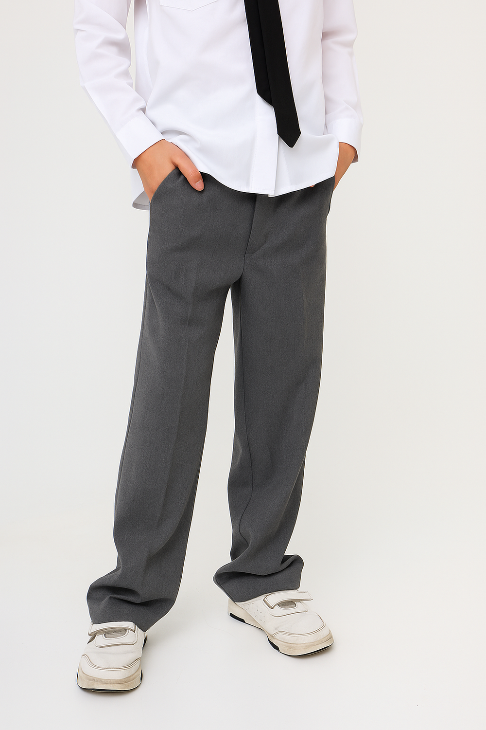 Брюки классика для мальчика, серые