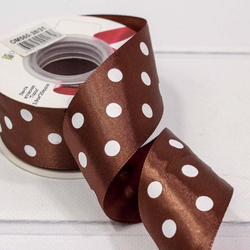 Лента атлас 2см*25Y В ГОРОШЕК