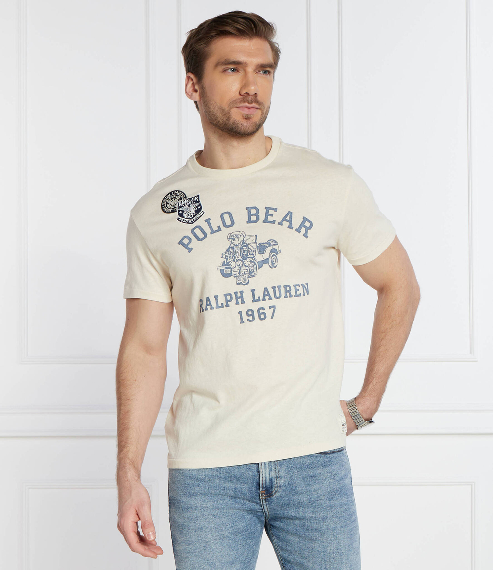 Футболка POLO RALPH LAUREN - кремовый(710934710)