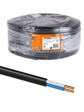 Кабель ВВГ нг (А) LS - 2х2,5 ГОСТ ок(N)-0,66 (200м) NKZ–A0U3Т05XN2S2.5N