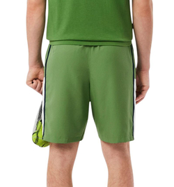 Мужские теннисные шорты Lacoste Sport Colourblock Panels Lightweight - green/white/navy