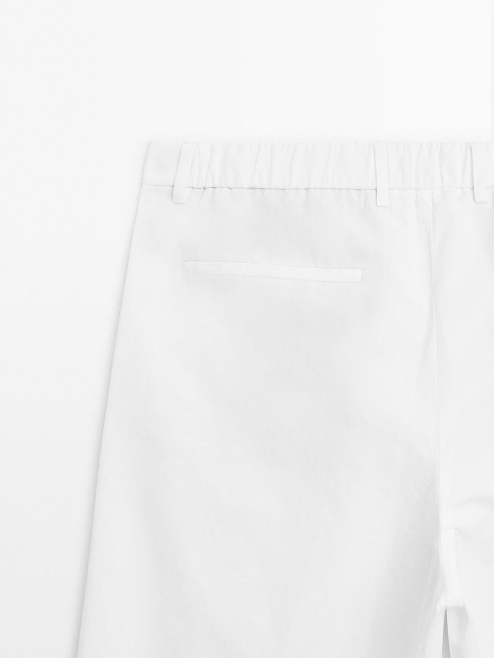 Massimo Dutti Брюки-баллоны с двойными вытачками, кремовый