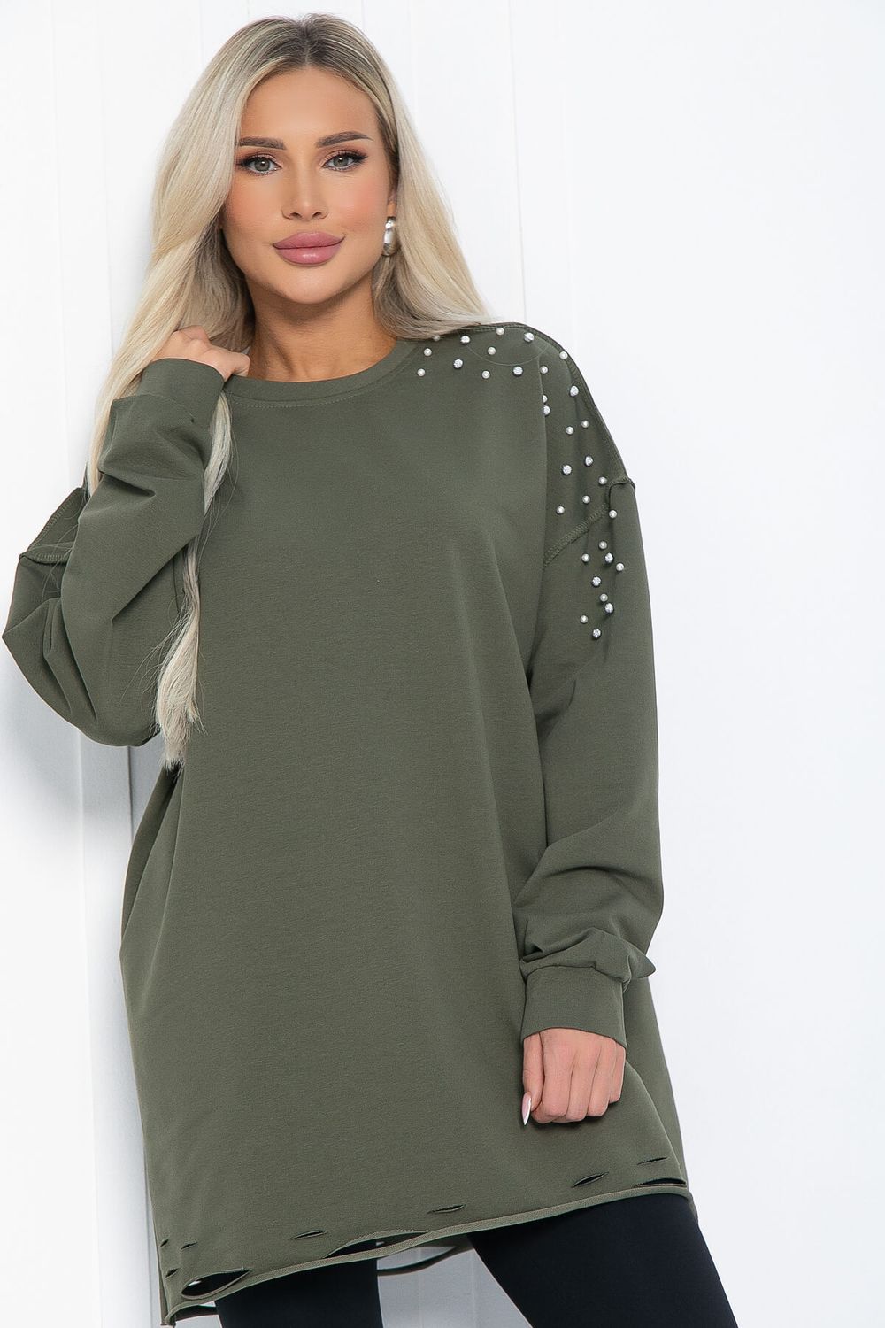 Свитшот Бьянка (хаки) Б12366-1 LT Collection