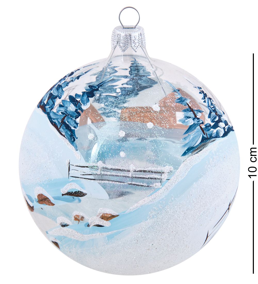 Элита НФШ-1677 Ел.украшение Шар «Домик у колодца» 100 мм