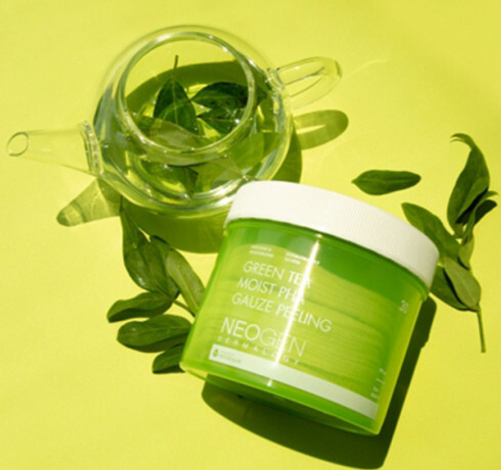 Neogen Dermalogy Green Tea Moist PHA Gauze Peeling пилинг-диски с зеленым чаем