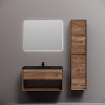 Тумба подвесная Sancos Marmi 1.0 890х445х520 c одним ящиком оснащенным доводчиками скрытого монтажа и открытой нишей, дуб чарльстон, арт.MR1.090ECH